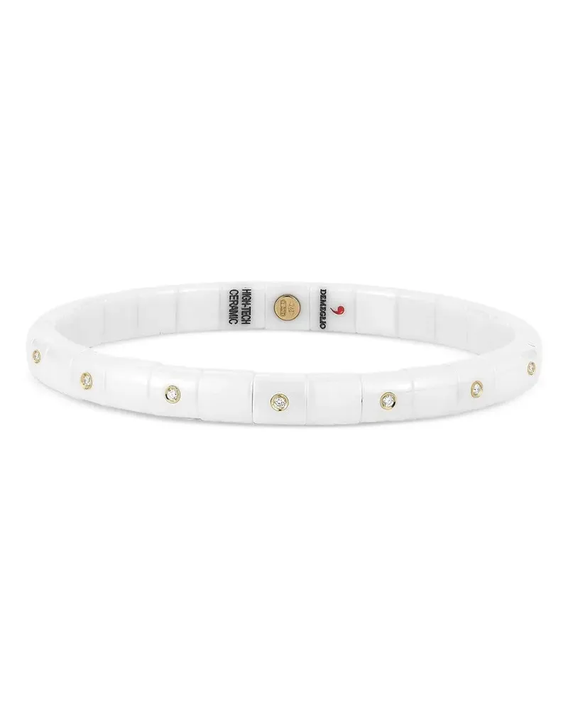 Roberto Demeglio Pura ceramic and diamond bracelet - Weiß Weiß