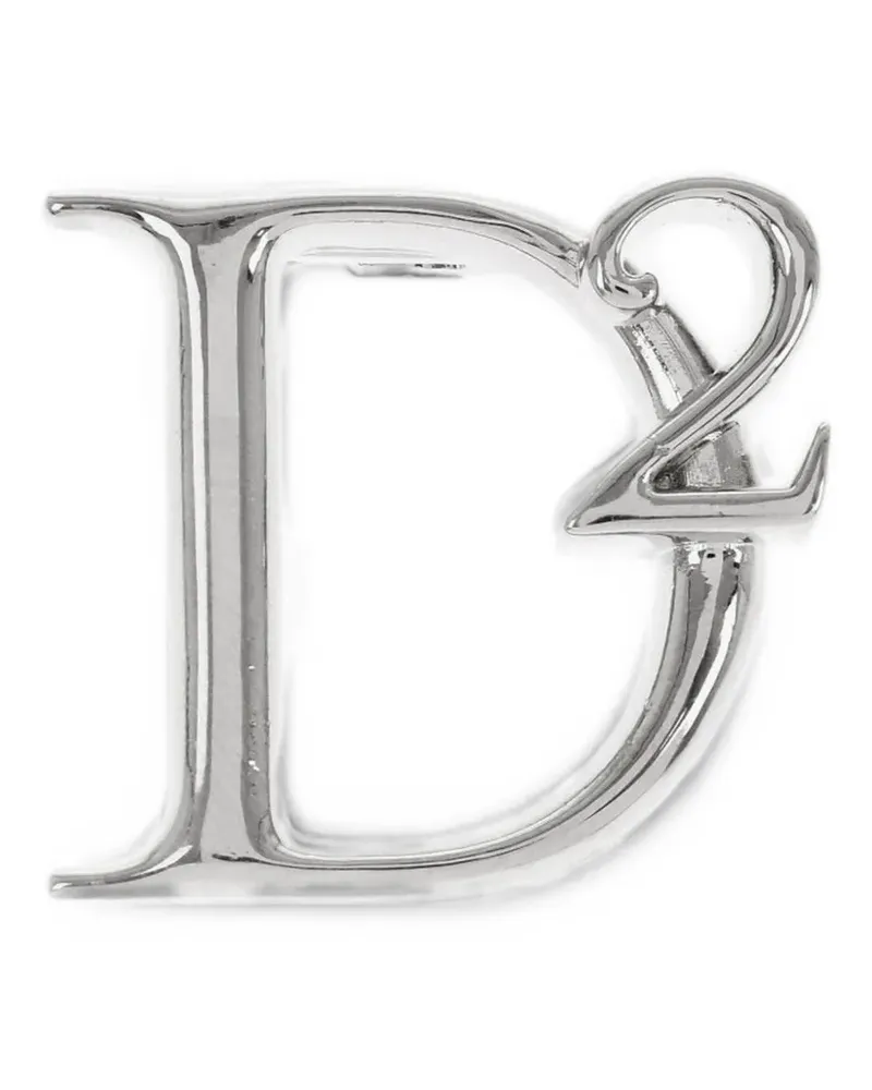 Dsquared2 Anstecknadel mit Monogramm - Silber Silber