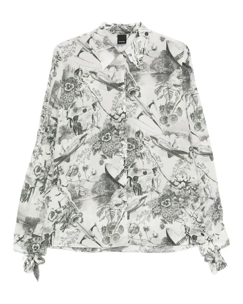 Pinko Anything print shirt - Weiß Weiß