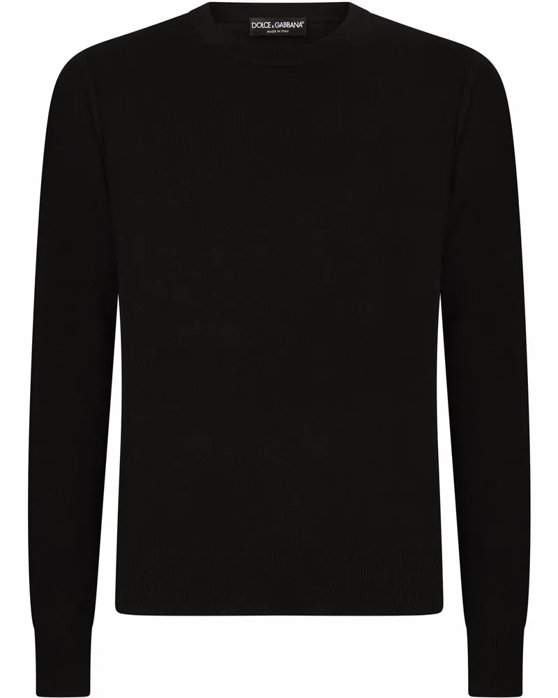 Dolce & Gabbana Klassischer Kaschmirpullover - Schwarz Schwarz
