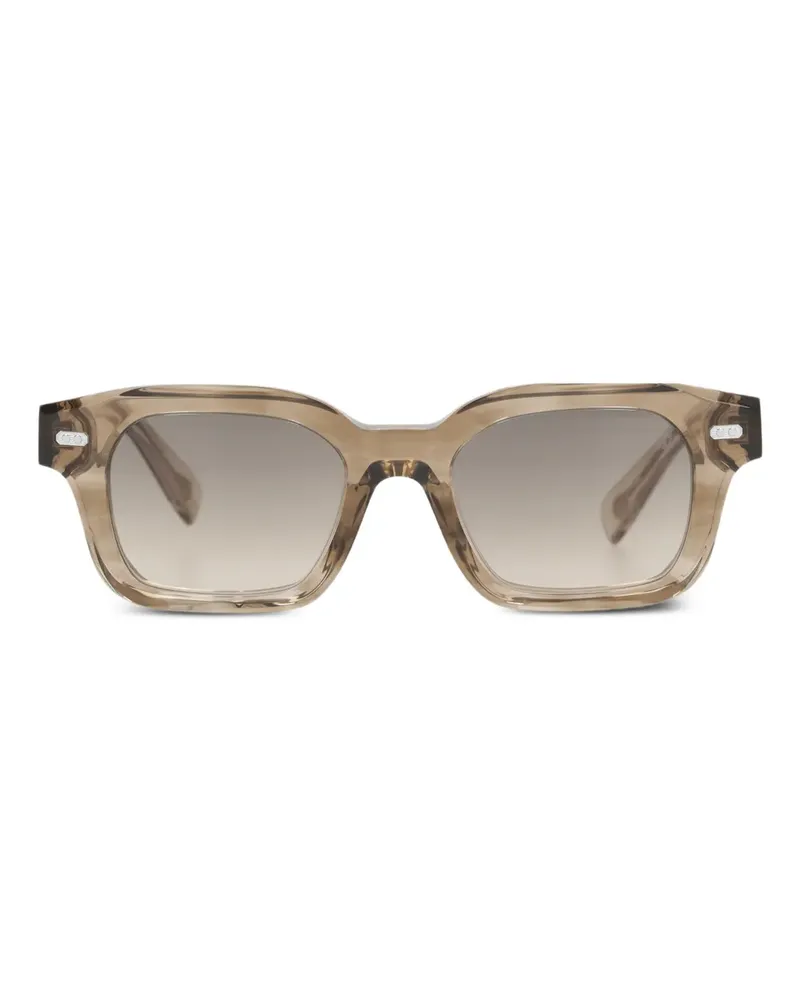 Brunello Cucinelli Eckige Sonnenbrille - Braun Braun