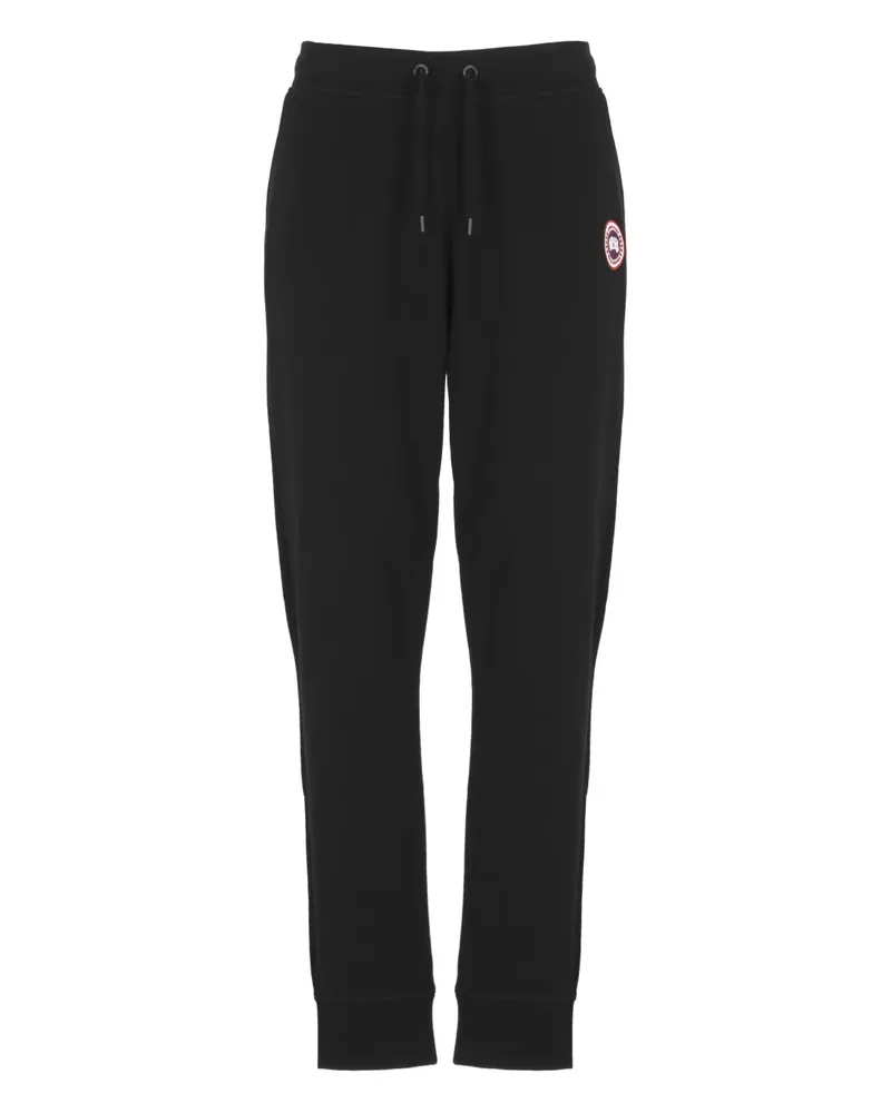 Canada Goose Huron drawstring logo-patch track pants - Schwarz Schwarz