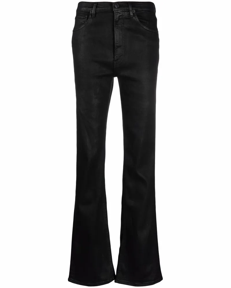 3x1 Beschichtete Slim-Fit-Hose - Schwarz Schwarz