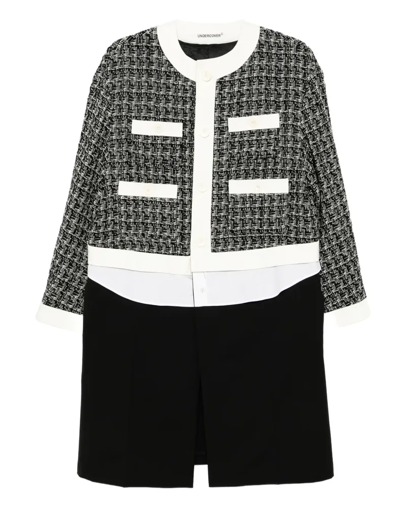 Undercover Mantel aus Tweed - Schwarz Schwarz