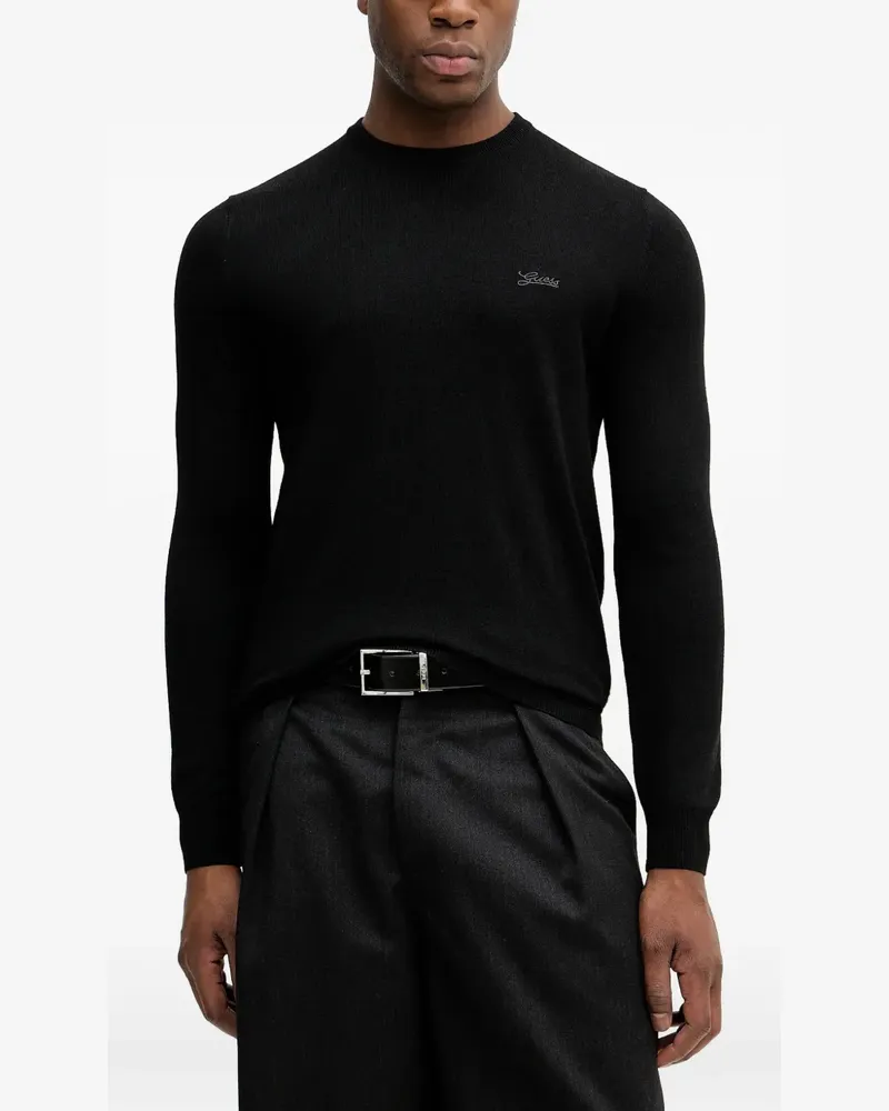 Guess Daniel Pullover mit Logo-Detail - Schwarz Schwarz
