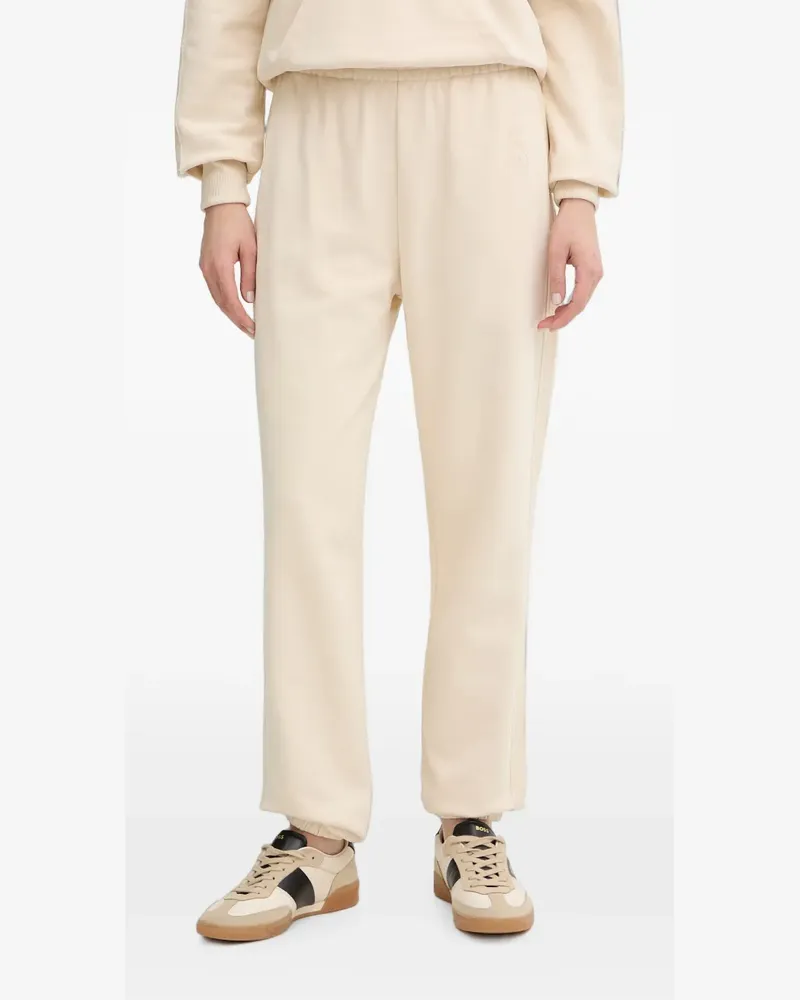 Patrizia Pepe logo-embossed track pants - Nude Nude