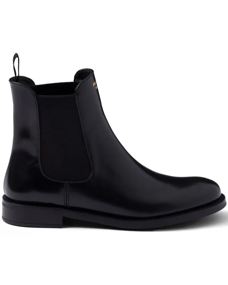 Prada Stiefel mit Logo-Print - Schwarz Schwarz