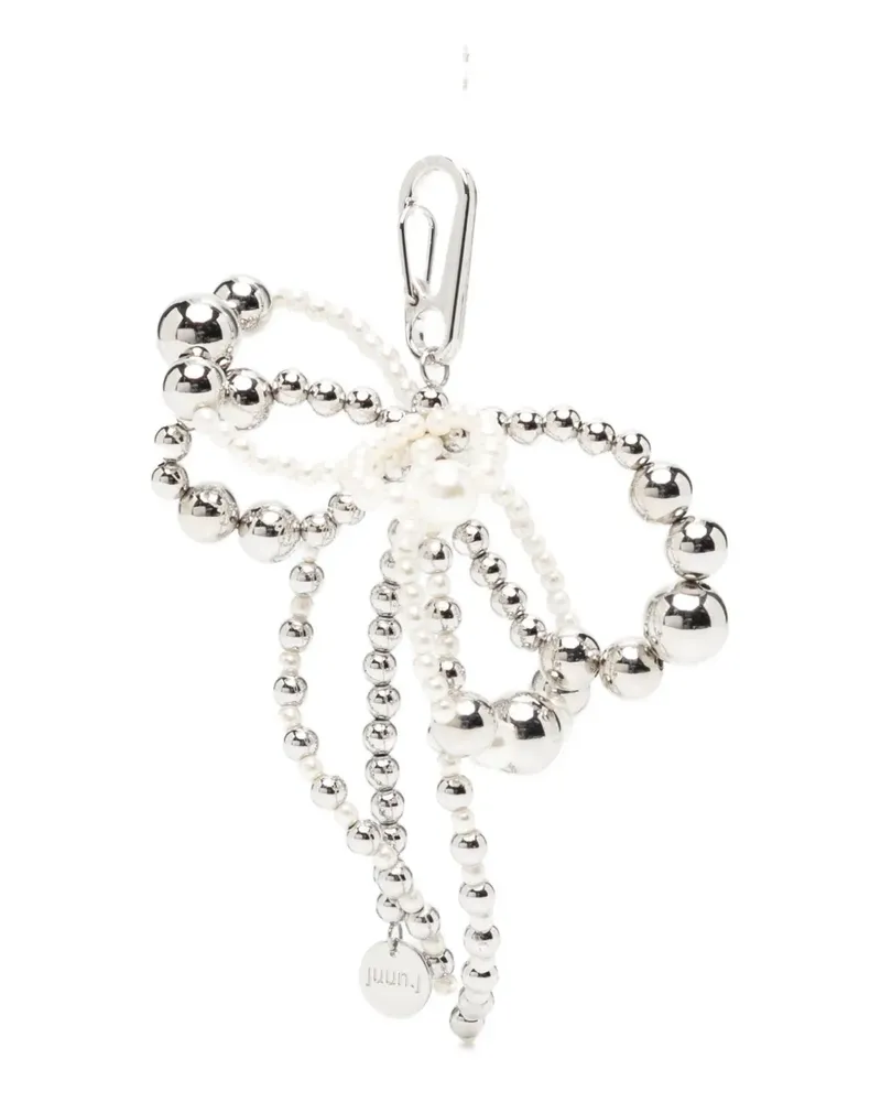 JUUN.J Schlüsselanhänger mit Perlen - Silber Silber