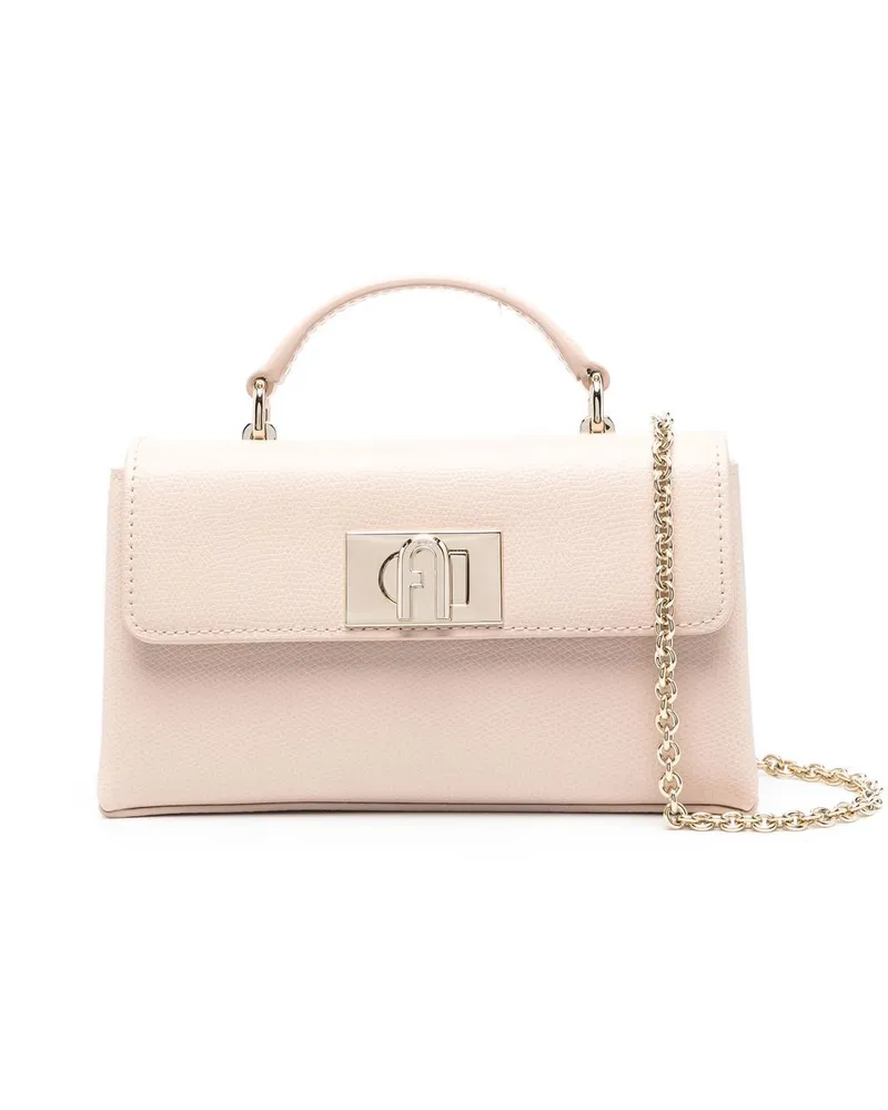 Furla Handtasche mit Logo - Nude Nude
