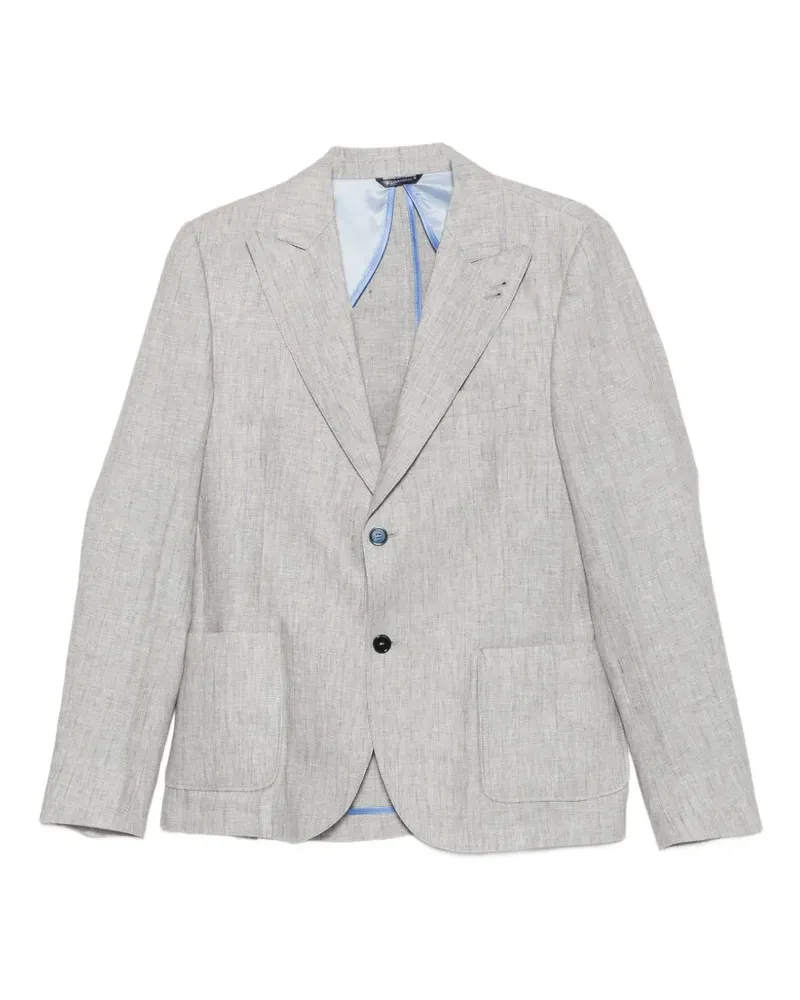 Daniele Alessandrini pinstripe single-breasted blazer - Grau Grau