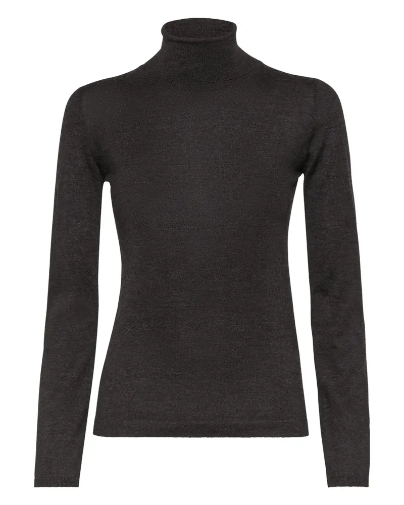 Brunello Cucinelli Fein gestrickter Pullover - Grau Grau