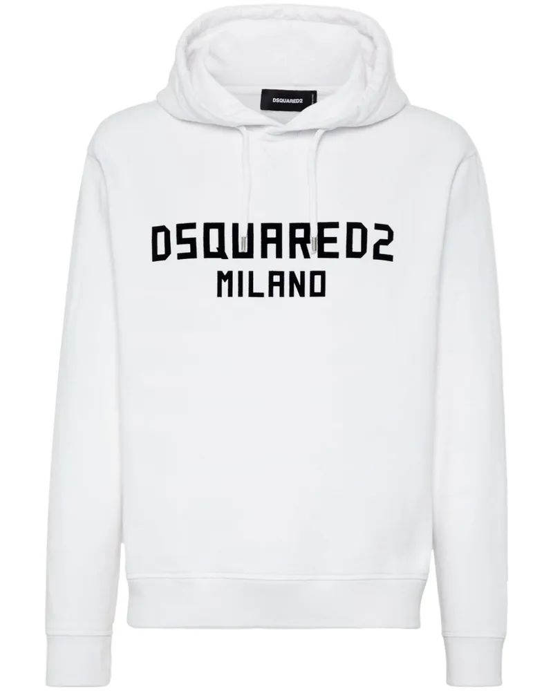 Dsquared2 Hoodie mit Kordelzug - Weiß Weiß