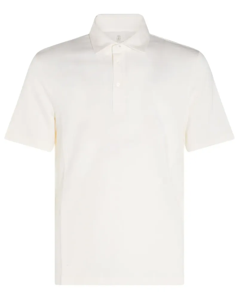 Brunello Cucinelli Klassisches Poloshirt - Weiß Weiß