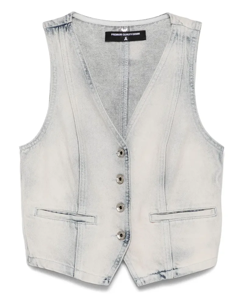 Patrizia Pepe Weste aus Denim - Blau Blau