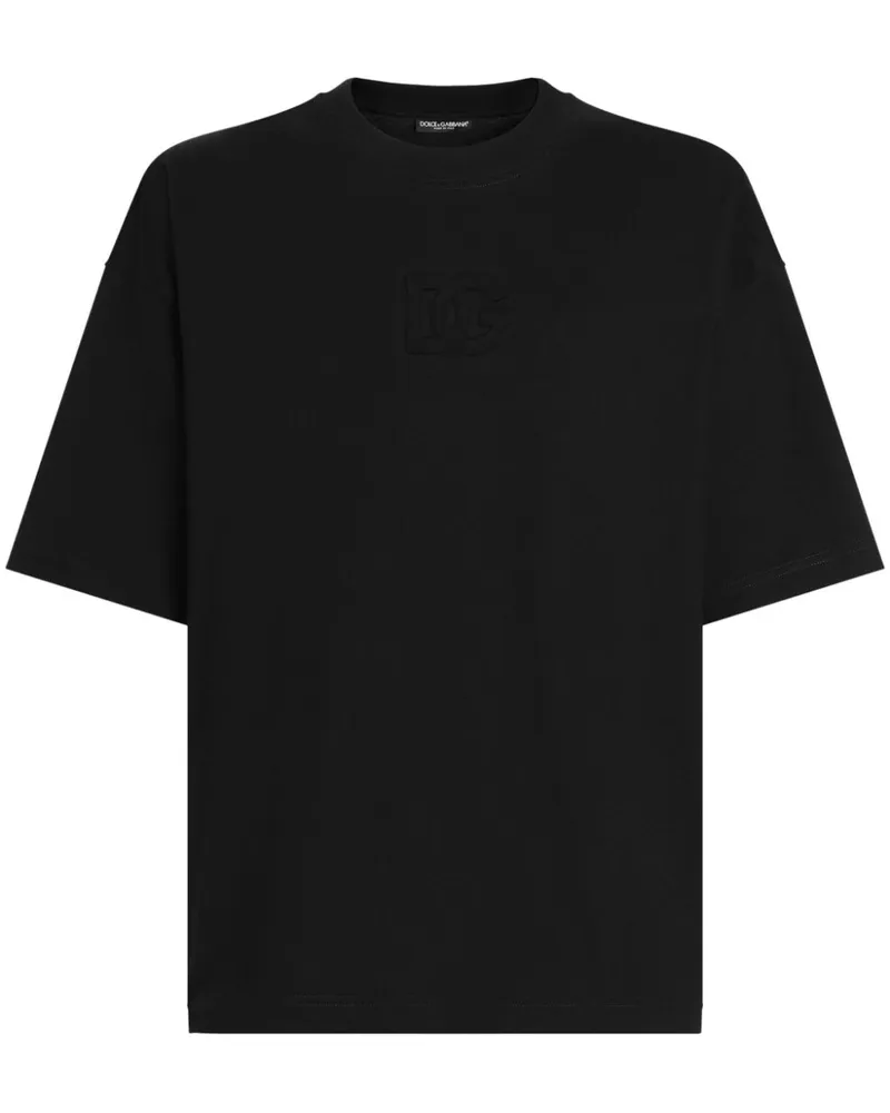 Dolce & Gabbana T-Shirt mit Logo-Detail - Schwarz Schwarz