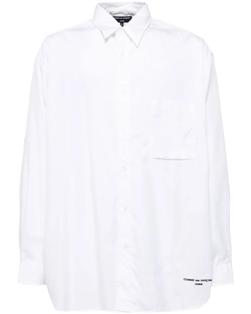 Comme des Garçons Hemd mit Logo - Weiß Weiß