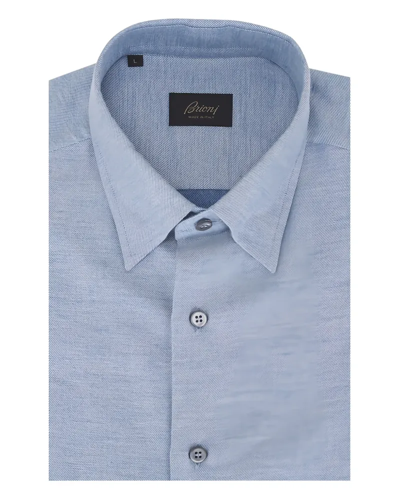 Brioni Langärmeliges Hemd - Blau Blau