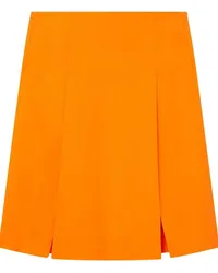 Stella McCartney Leichter Midirock mit Schlitz Orange