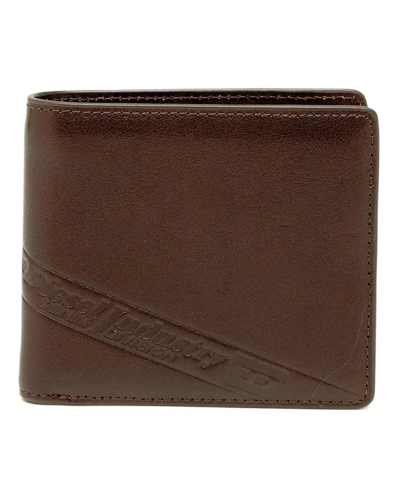 Diesel Flag-D Portemonnaie mit Klappe - Braun Braun