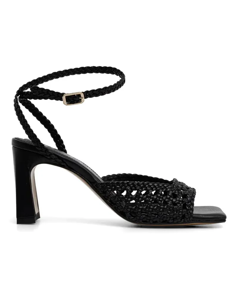 SOULIERS MARTINEZ Lea braided leather sandals - Schwarz Schwarz