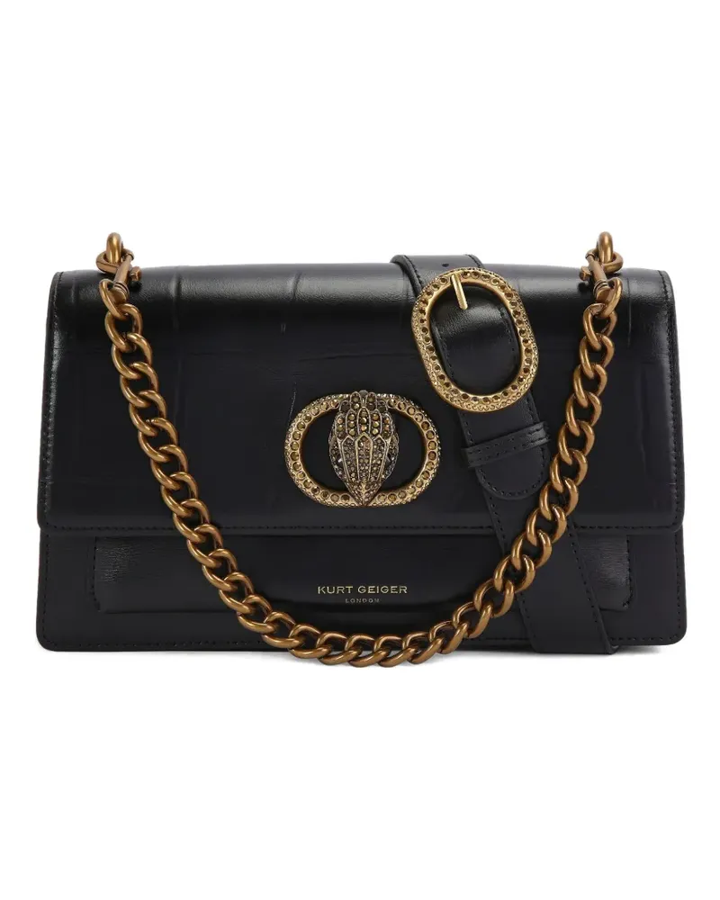 Kurt Geiger Chelsea Schultertasche mit Adlerdetail - Schwarz Schwarz