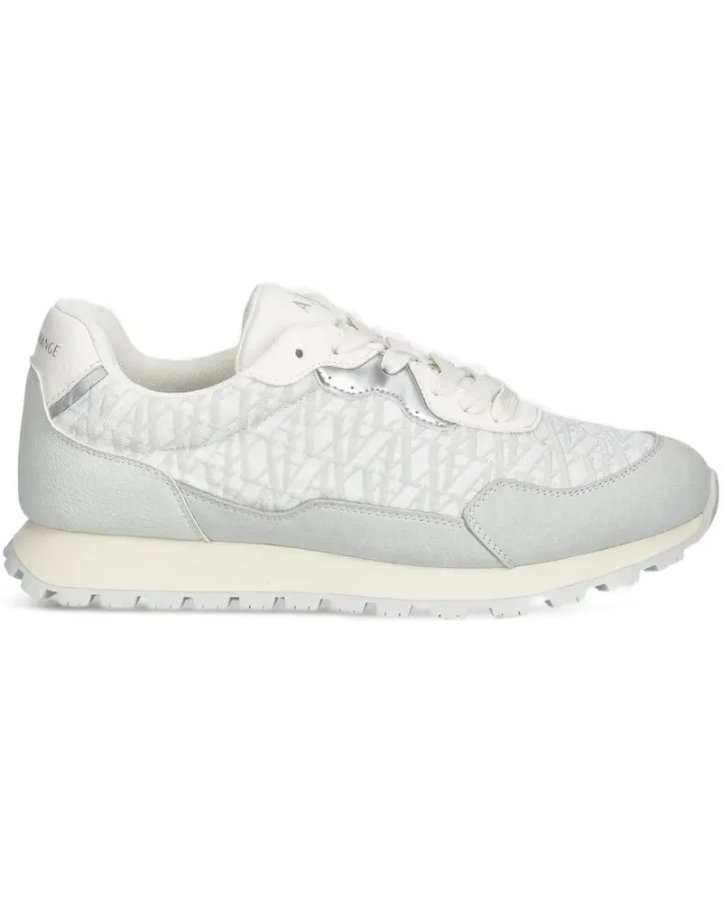 Armani Exchange Sneakers mit Monogrammmuster - Grau Grau