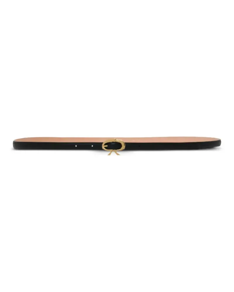 Gianvito Rossi buckle-detail leather belt - Schwarz Schwarz