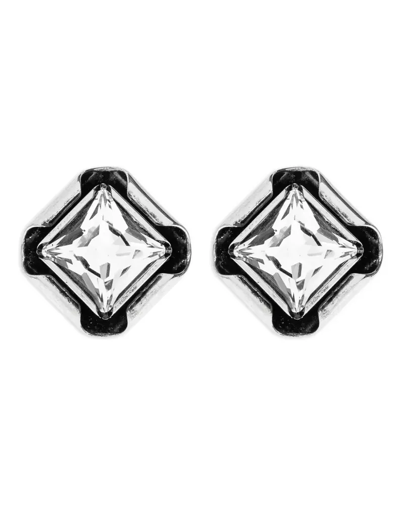 Givenchy Deconstructed Crystals crystal-embellished square earrings - Silber Silber
