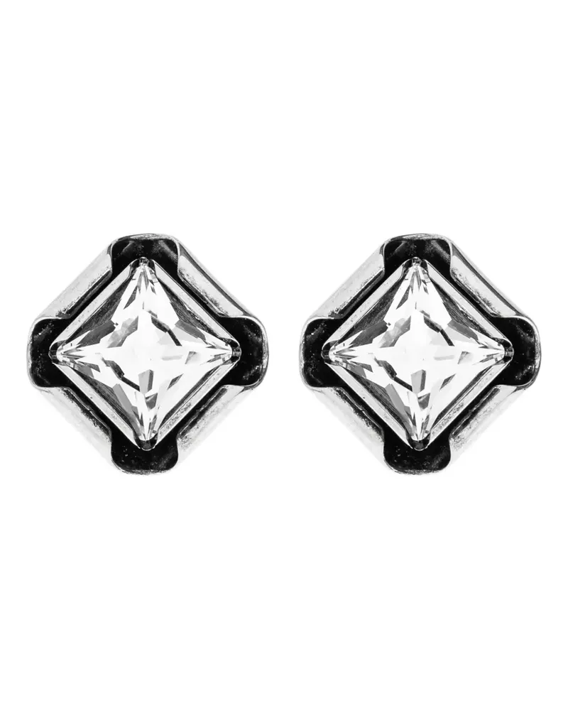 Givenchy Deconstructed Crystals crystal-embellished square earrings - Silber Silber