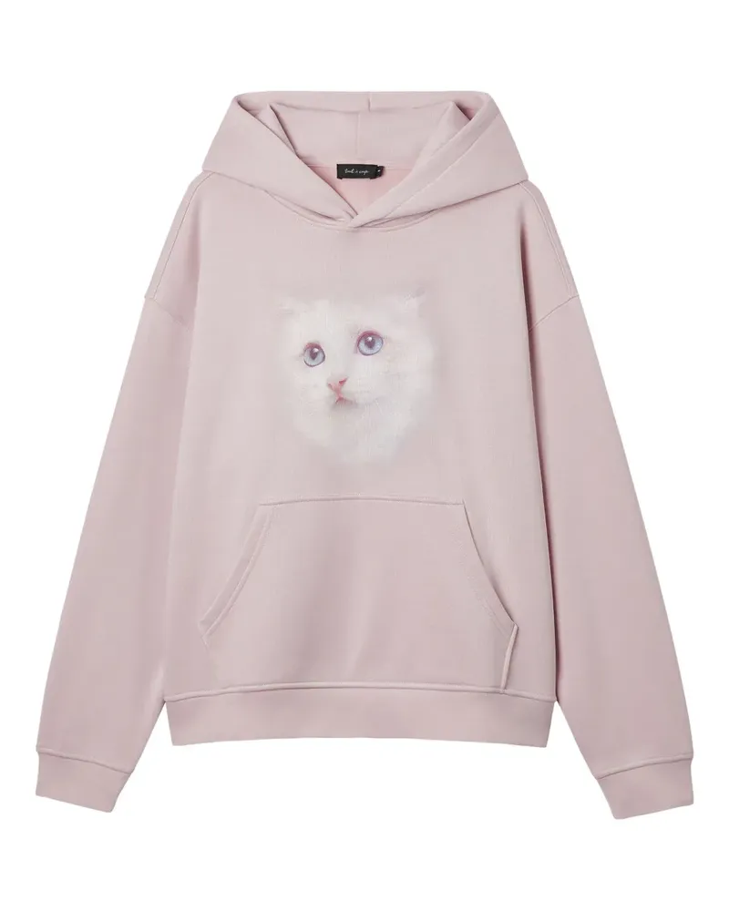 Tout a Coup graphic pocket hoodie - Rosa Rosa