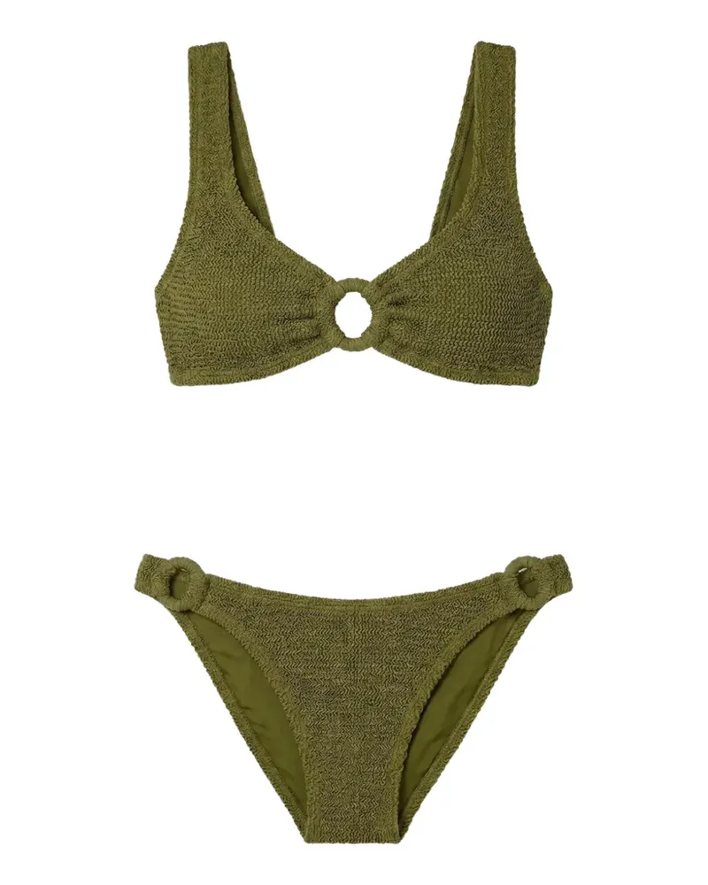 Hunza G Hallie Bikini mit Ring - Grün Grün