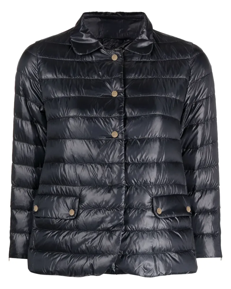 Herno Gesteppte Jacke mit Cropped-Ärmeln - Blau Blau