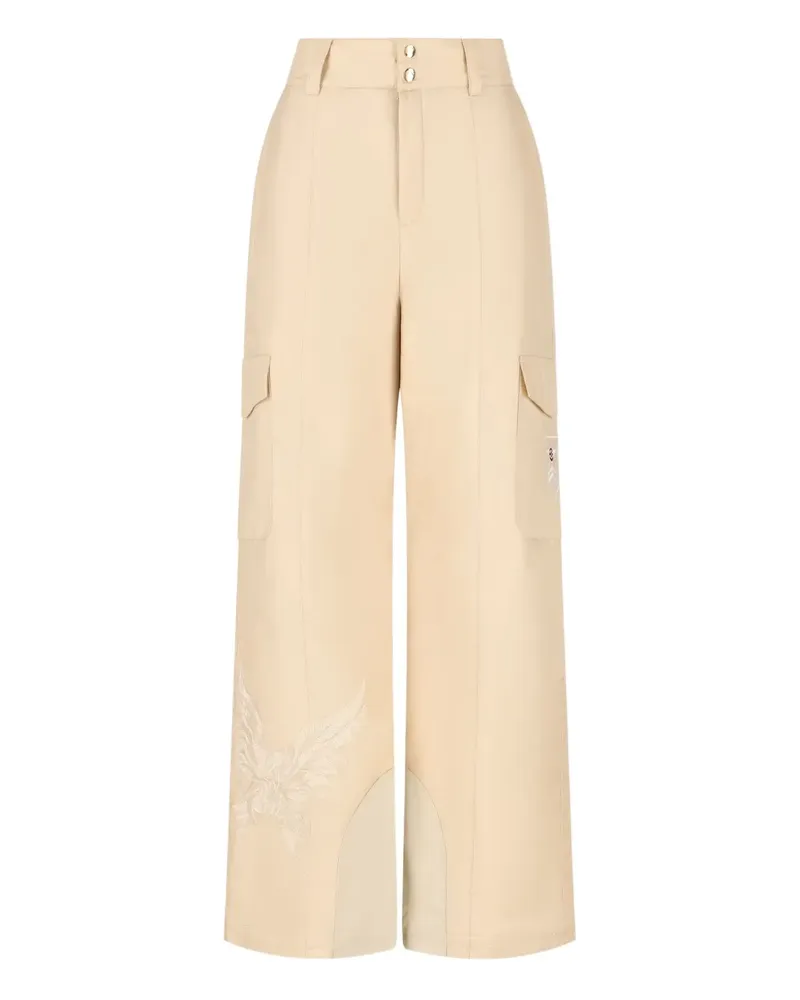 Bogner Ausgestellte High-Waist-Hose - Nude Nude