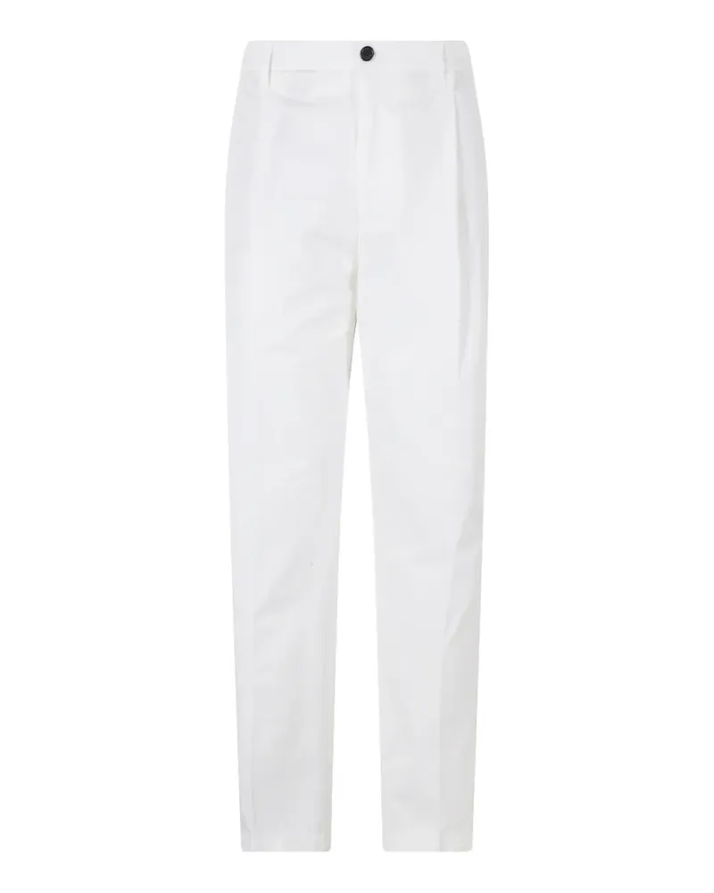 Department 5 pressed-crease straight-leg chino trousers - Weiß Weiß
