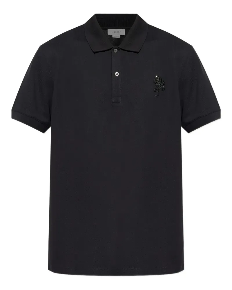 Alexander McQueen Poloshirt mit Verzierung - Schwarz Schwarz