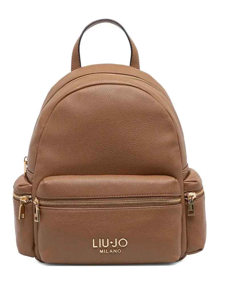 Liu Jo Rucksack mit Logo - Braun Braun