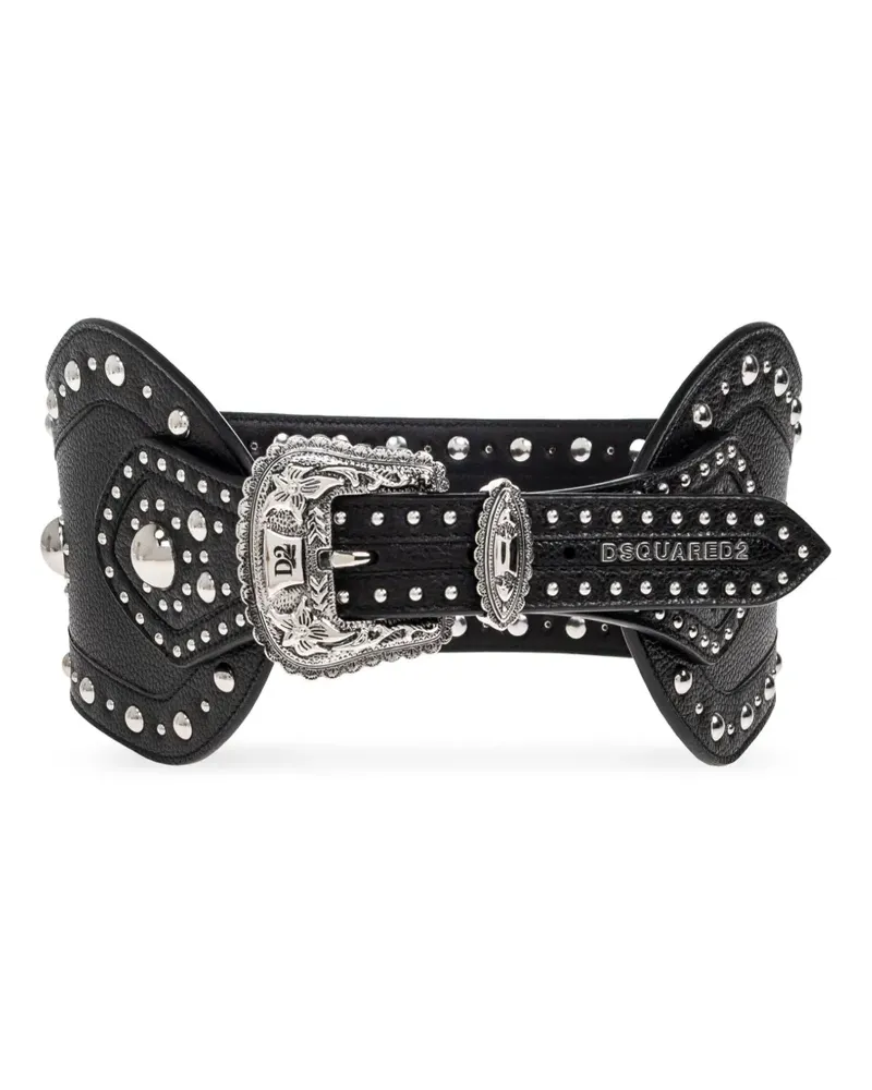 Dsquared2 studded leather belt - Schwarz Schwarz