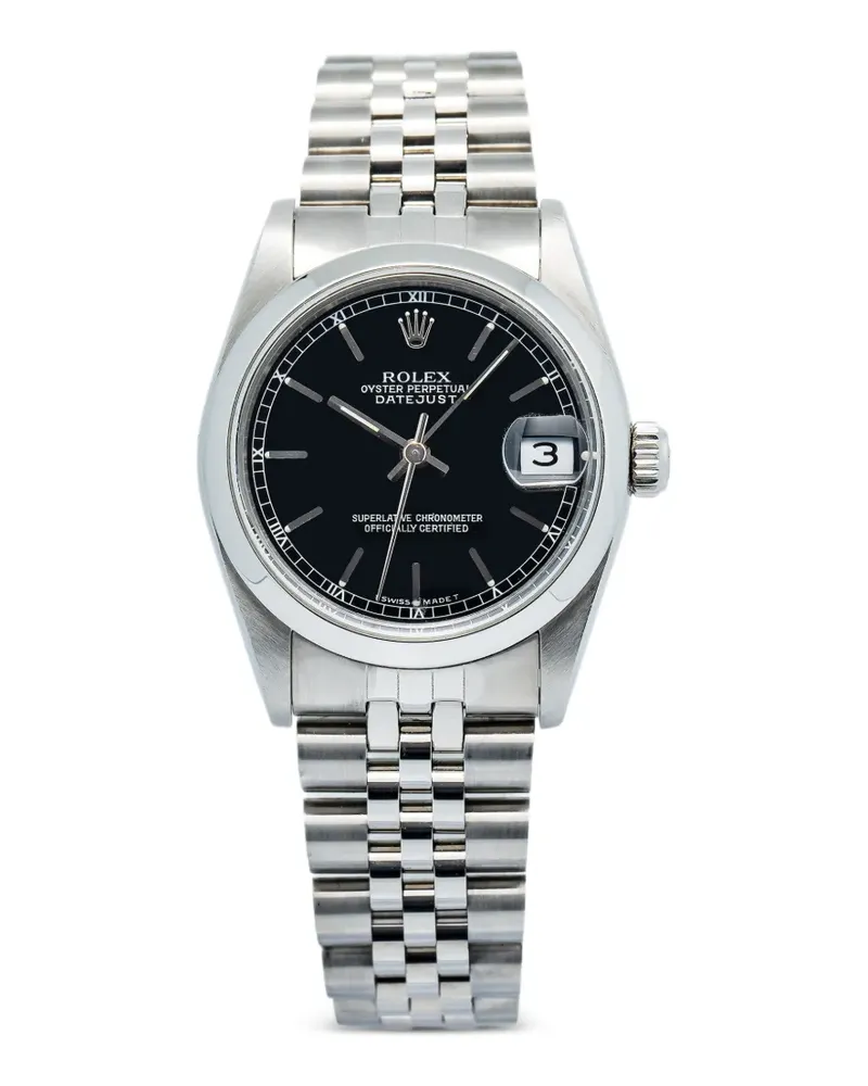 Rolex Black Datejust Armbanduhr 31mm - Schwarz Schwarz