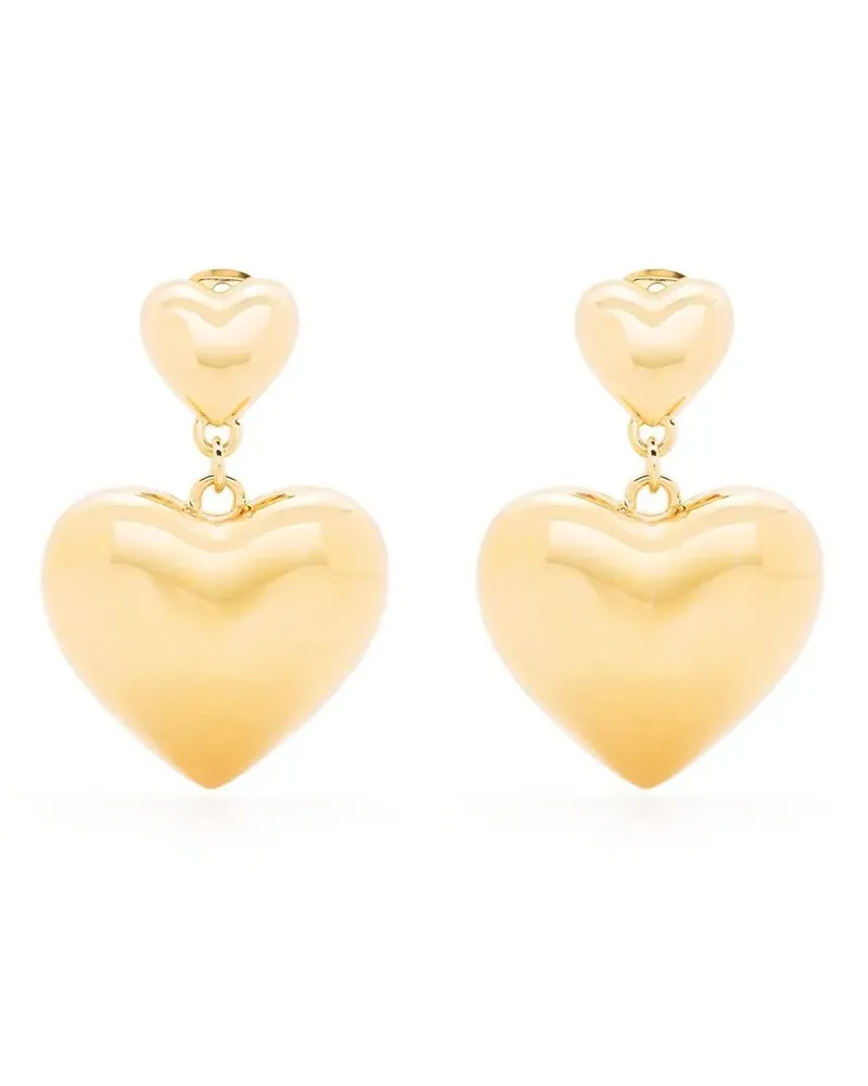 Moschino Ohrringe mit Herzdetail - Gold Gold