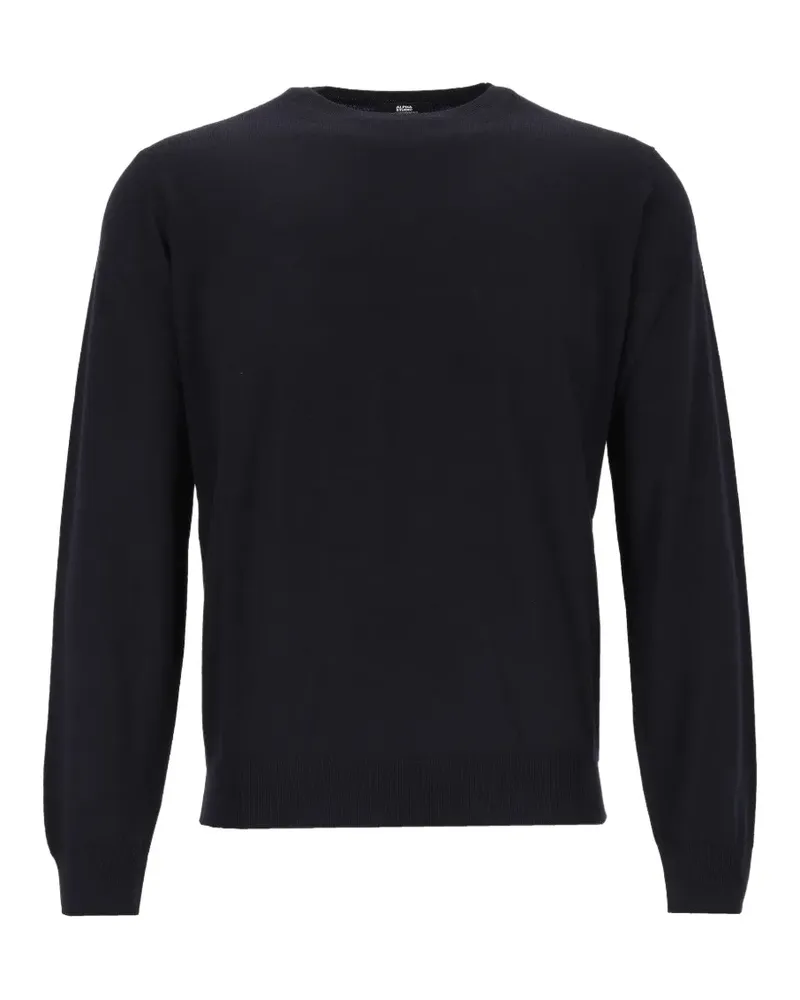 Alpha Studio Pullover mit geripptem Besatz - Blau Blau