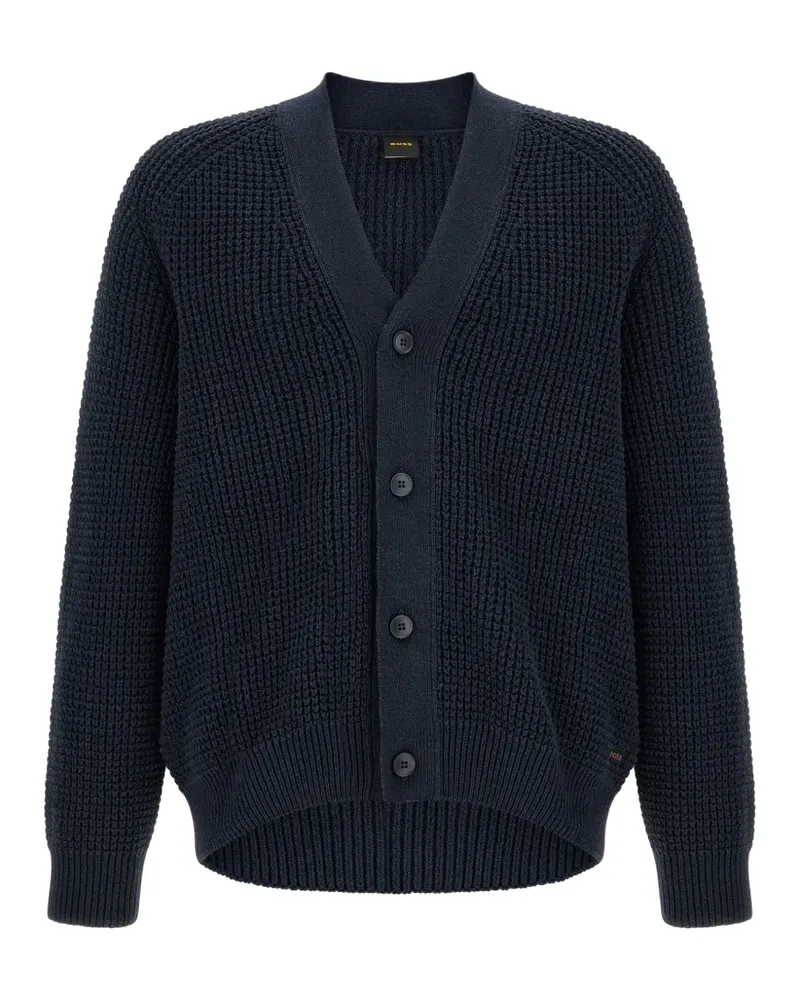 HUGO BOSS Cardigan mit V-Ausschnitt - Blau Blau