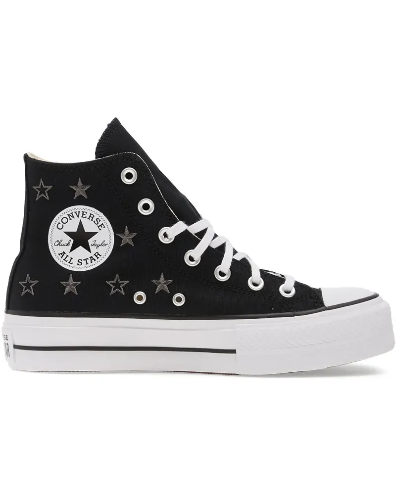 Converse Chuck Taylor Sneakers mit Plateausohle - Schwarz Schwarz