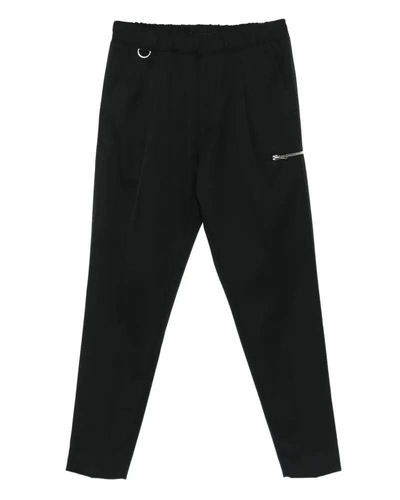 Low Brand Gerade Hose mit Ringdetail - Schwarz Schwarz