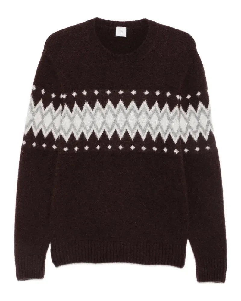 Eleventy Pullover mit Fair-Isle-Muster - Rot Rot