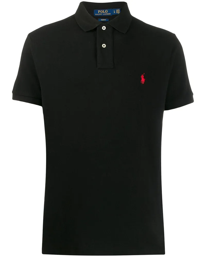 Ralph Lauren Poloshirt mit Logo-Stickerei - Schwarz Schwarz