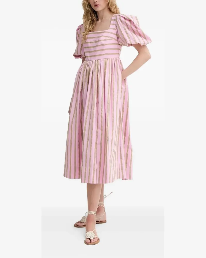 Stine Goya Kleid mit Puffärmeln - Rosa Rosa
