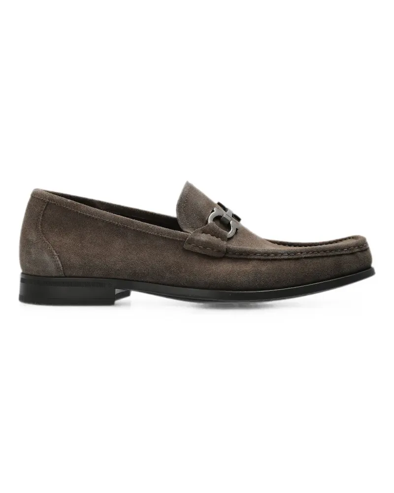 Ferragamo Grandioso leather loafers - Braun Braun