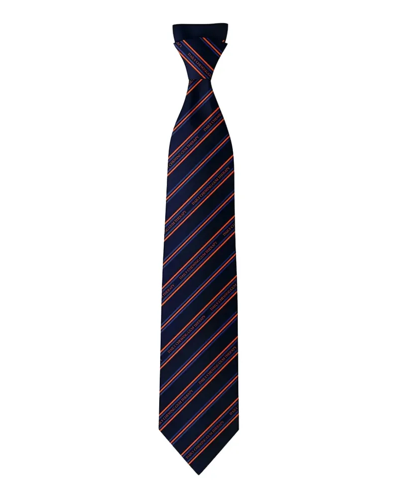 Henrik Vibskov Chewing stripe-pattern tie - Blau Blau