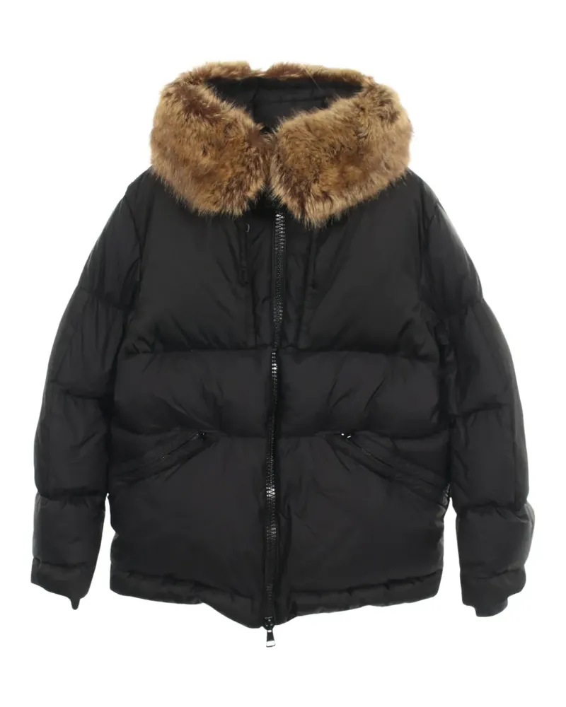 Moncler 2010s Meidob fur-trim jacket - Schwarz Schwarz