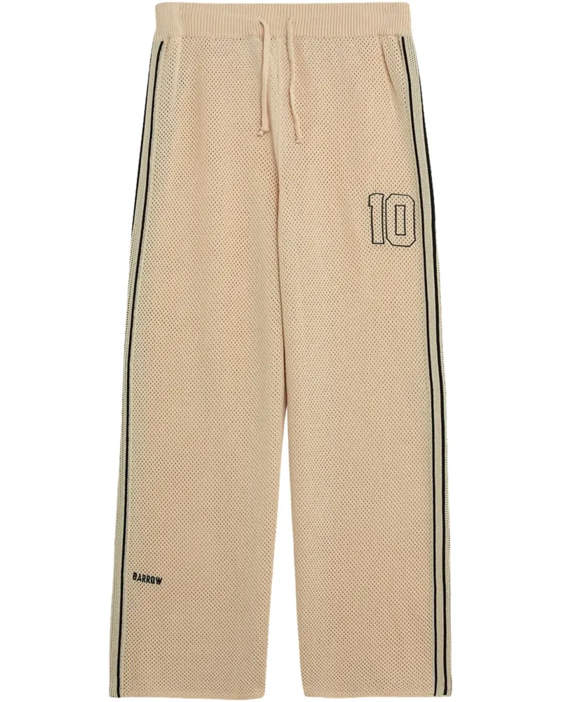 BARROW Straight-Leg-Hose mit Logo - Nude Nude